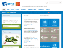 Tablet Screenshot of geoportalpraha.cz